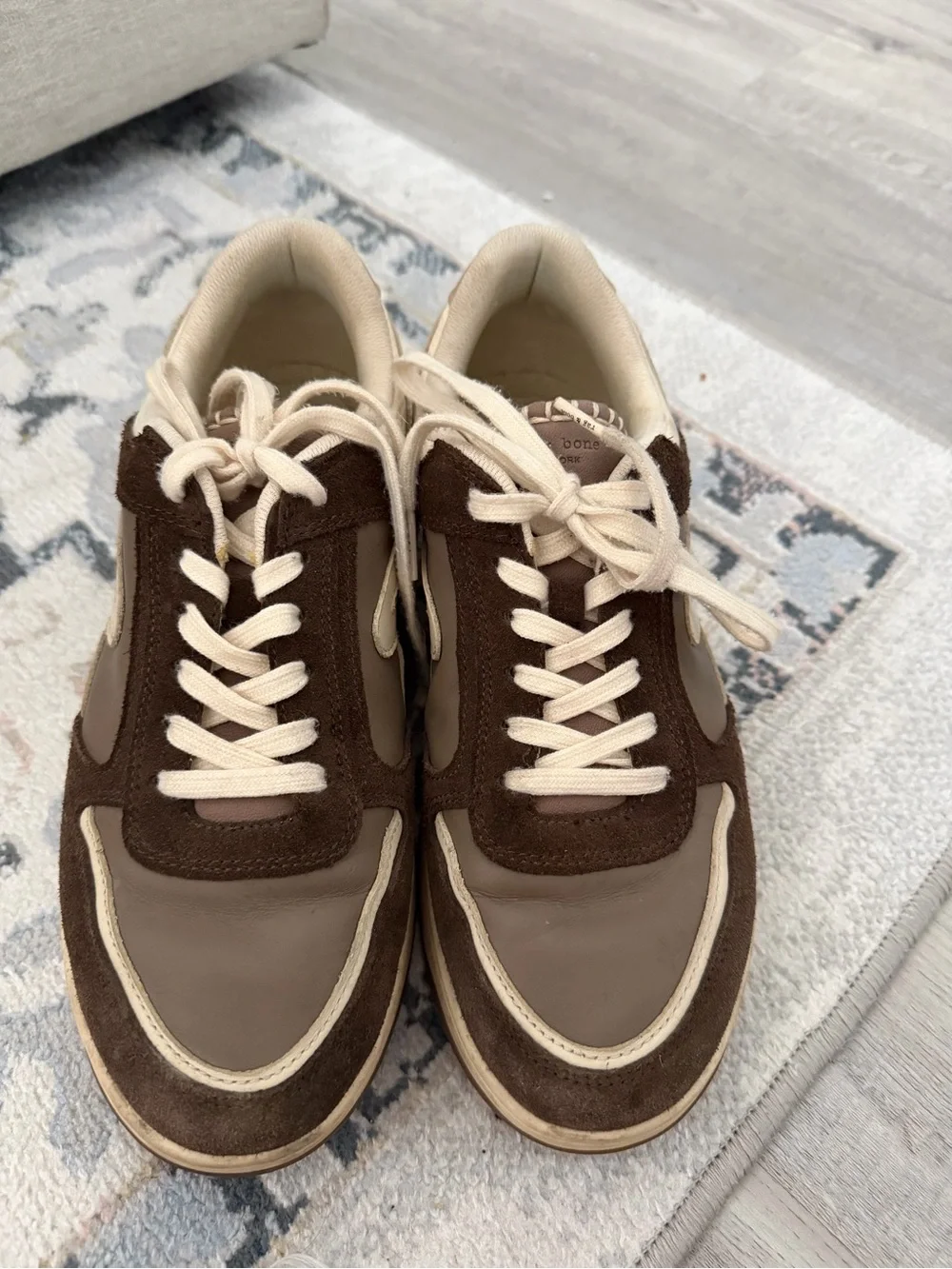 Rag & Bone Retro Tennis Sneakers in Mushroom